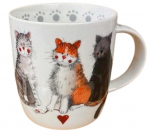 Tass Cats M53, pruun v./valge v./hall v., 0.4 l
