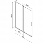 Vannisein Mexen Velar L, 70 cm x 150 cm/l&auml;bipaistev