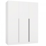 Riidekapp Senso 3D, valge v., 150 cm x 56.5 cm x 200 cm