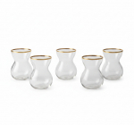 Klaaside komplekt Hermia Astoria, klaas, 0.14 l, 6 tk, kuld v.
