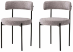 Toolide komplekt Kalune Design Gini 4006 V2 974NMB1893, matt, must v./tumehall v., 50.5 cm x 48.5 cm x 75.5 cm, 2 tk