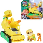 Kujukeste komplekt, koos tarvikutega Spin Master Paw Patrol Rubble Dino Rescue Bulldozer, kollane v./roheline v.