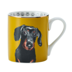 Tass Mikasa Daschund, must v./kollane v., 0.28 l