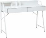 Kirjutuslaud sahtlitega Akord Furniture Factory Orix, 124 cm x 48 cm, 91.5 cm, valge v.