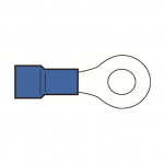 Klemm Electraline, 6.3mm&sup2;, sinine, 10 tk