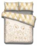 Voodipesukomplekt Restilo Snuggy, liivakarva pruun v., 80 x 80 cm, 155 x 220 cm