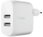 Telefoni laadija Belkin, USB/AC/DC, valge v., 24 W
