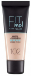 Vedel jumestuskreem Maybelline Fit Me! Matte+Poreless, fair ivory, 102, 30 ml