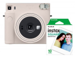 Kiirkaamera Fujifilm Instax Square SQ1 Chalk White + Instax Square 10pcs, beež v.