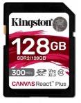 M&auml;lukaart Kingston Canvas React Plus, 128 GB, 300 Mb/s - 260 Mb/s