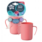 Laste kruus Tommee Tippee Non-Spill Cup Easiflow 360&deg;, 200 ml, 6 aastat, plastik, roosa v.