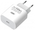 Telefoni laadija XO L40, USB-C, valge, 18 W