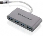 USB jaotur Iogear GUH3C14 USB-C male, 4 x USB female, hall v.