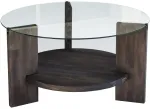 Kohvilaud Kalune Design, antratsiit v., 75 cm x 75 cm x 40 cm