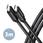 Kaabel Axagon BUCM3-CM30AB USB Type-C, USB Type-C, 3 m, must v.