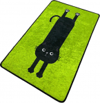 Vannitoa p&otilde;randamatt Foutastic Comfort 359CHL5243, must/roheline, 120 cm x 70 cm