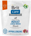 Kuiv koeratoit Brit Care Hypoallergenic Adult Large Breed Lamb, lambaliha/riis, 1 kg