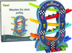 Autorada Lean Toys Wooden Six Deck Pulley 10157, mitmev&auml;rviline