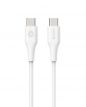 Kaabel Estuff Infinite ES604070, 2 x USB Type C, 100 cm, valge v.