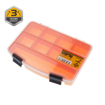 T&ouml;&ouml;riistakast Forte Tools ORG-7, 19.4 cm x 14 cm x 3.3 cm, mitmev&auml;rviline