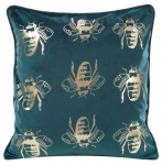 Dekoratiivpadjap&uuml;&uuml;r JIR-07, tume t&uuml;rkiissinine v., 45 cm x 45 cm