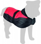 Vihmamantel koerale Flamingo Eisbar 5232301, must v./punane v., 70 cm