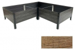 Peenrakast Klasika Woodlook L, 146 cm x 146 cm x 30 cm