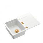 K&ouml;&ouml;givalamu Quadron Owen 111, graniit, 76 cm x 50 cm x 21.5 cm, valge v./vask v.