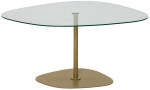 Kohvilaud Kalune Design Soho, l&auml;bipaistev v./kuldne v., 85 cm x 67 cm x 40 cm