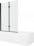 Vann seinaga, teisaldatav Mexen Cubik, 150 cm x 70 cm x 40 cm, ristk&uuml;lik, l&auml;bipaistev/valge