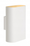 Valgusti seinale Lucide Ovalis 12219/02/31, E14, 2 x 9 W, valge v.