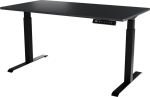 Arvutilaud reguleeritava k&otilde;rgusega Cama Meble Moon Long, 150 cm x 80 cm, 72 - 120 cm, antratsiit v./must v.