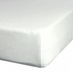 Voodilina Design 91 Jersey, valge v., 220 x 240 cm, kummiga