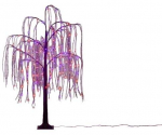 Dekoratsioon "Puit" Finnlumor Halloween Willow Tree LED-valgustusega, 160 cm, 60 cm, must v./oranž v./violetne v.