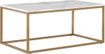 Kohvilaud Beliani Delano, kuldne v./valge v., 100 cm x 60 cm x 45 cm