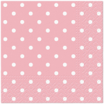 Pabersalvr&auml;tikud PAW Pink Dots, 25 cm x 25 cm, mitmev&auml;rviline, 20 tk