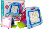 Magnetiline joonestuslaud Lean Toys Drawing, sinine v./roosa v.