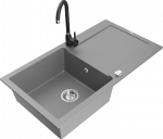 K&ouml;&ouml;givalamu koos kraaniga Mexen Leo, vaik/graniit, 90 cm x 50 cm x 19 cm, hall