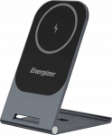 Juhtmevaba induktiivne laadija Energizer WCP-102, USB Type C/MagSafe, 12.8 cm, must, 15 W