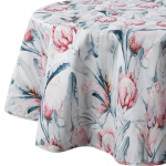 Laudlina &uuml;mmargune OKP04-1, valge v./roheline v./roosa v., 150 x 150 cm