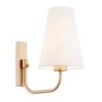 Valgusti seinale Argon Safiano, E27, 1 x 15 W, valge v. / kuldne v.