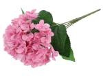 Kunstlilledest kimp, hortensia, roosa, 45 cm