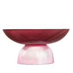 Serveerimiskauss Homla Megalo 242077, &Oslash; 25 cm, burgundy pink v., klaas