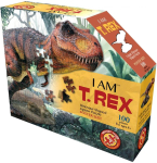 Pusle I Am T-Rex, 97 cm x 54 cm, 100 tk, pruun v.