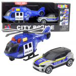 M&auml;ngu autode komplekt Lean Toys City Police, sinine v./h&otilde;be v.