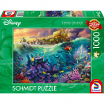 Pusle Schmidt Thomas Kinkade Studios Disney Ursula 58041, 49.3 cm x 69.3 cm, 1000 tk, mitmev&auml;rviline