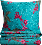 Voodipesukomplekt Homla Florelle 243572, sinine v./roheline v./roosa v., 70 x 80 cm, 160 x 200 cm