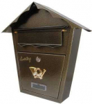 Postkast SD2, pruun v., 10 cm x 37 cm x 37 cm