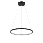 Kahjustatud pakendiga toode. Valgusti rippuv Light Prestige Ring Ring, LED, 3000 - 6000 &deg;K, 1 x 22 W, must v., 40 x 40 cm