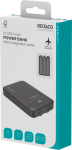 Akupank Deltaco PB-CC100, 10000 mAh, 22.5 W, must v.